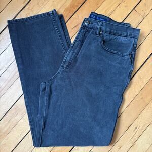 Vintage 90s Black Denim Jeans 34x32 Faded Grunge Y2K Straight Leg